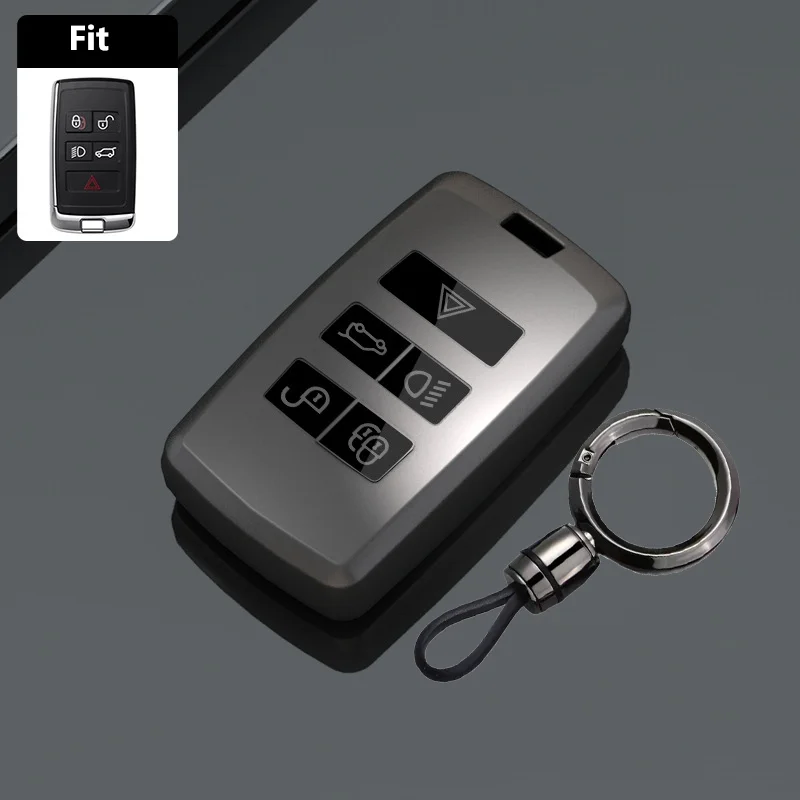 Titanium Gray Car Key Case Cover - TPU FOB Protector