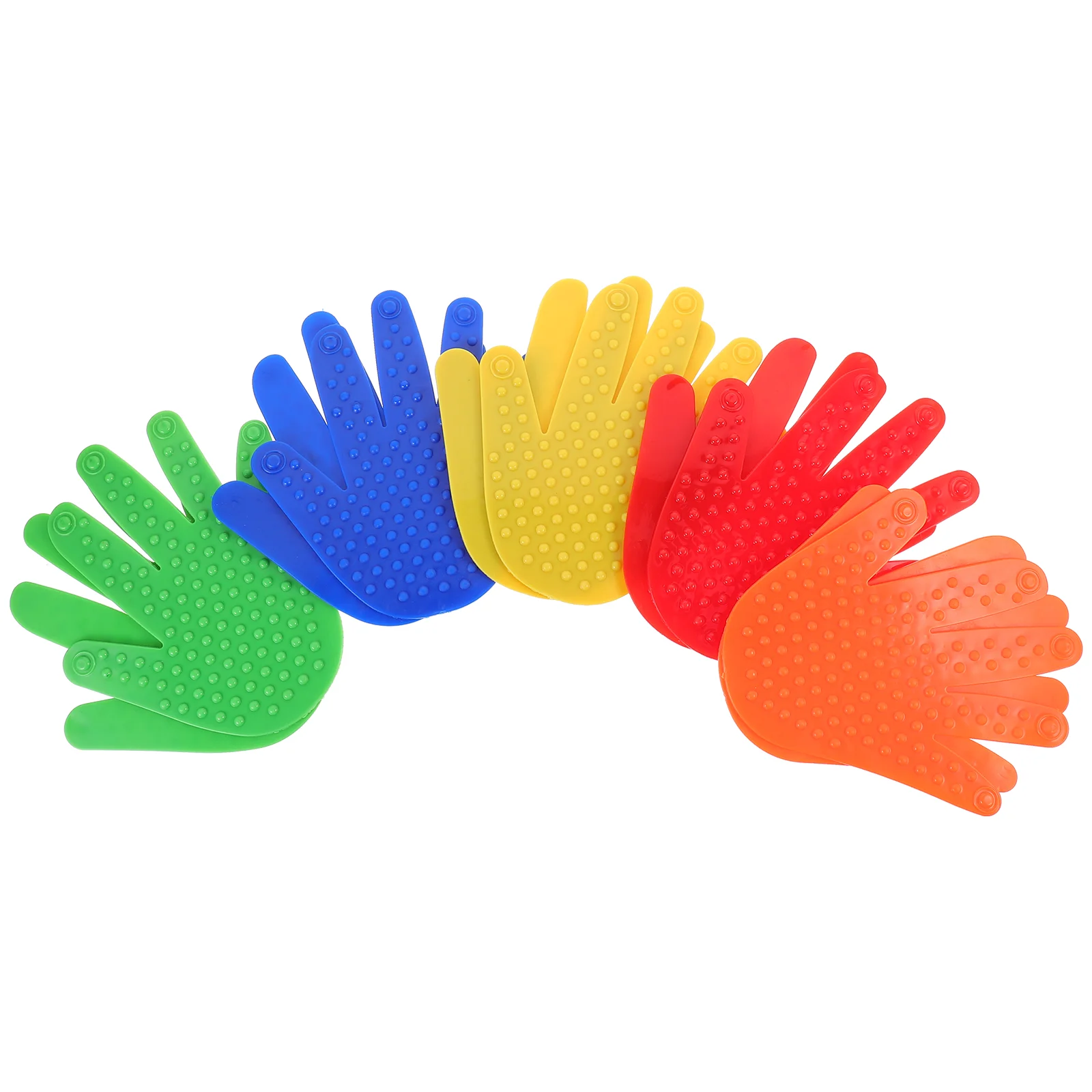 

5 Pairs Hand Floor Markings Sports Training Carpet Marker Tennis Dot Sign Pvc Spot Markers Spots Rugs