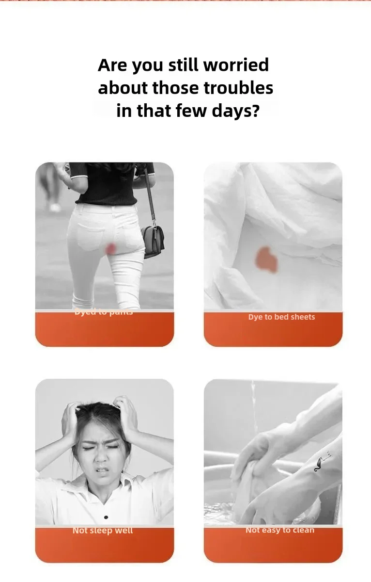 Menstruationsunterwäsche aus Baumwolle, Menstruationshöschen mit hohem Bund, Periodenunterwäsche, Culotte Menstruelle, auslaufsichere Menstruationsunterwäsche – Detail 3
