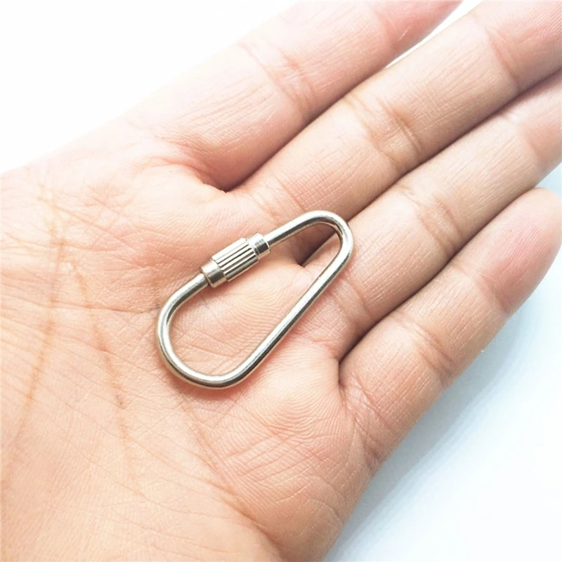 10-Piece Bird Toy Parts Stainless Steel Hooks for Hanging Parrot Feeder Mirror Toy Small Animal Tunnel Hammock Nest 5