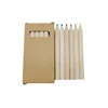60pcs 3.5 inches short unpainted 6  colors pencils ,drawing coloring pencils Set for Kid art Painting Mini School Graduation 3