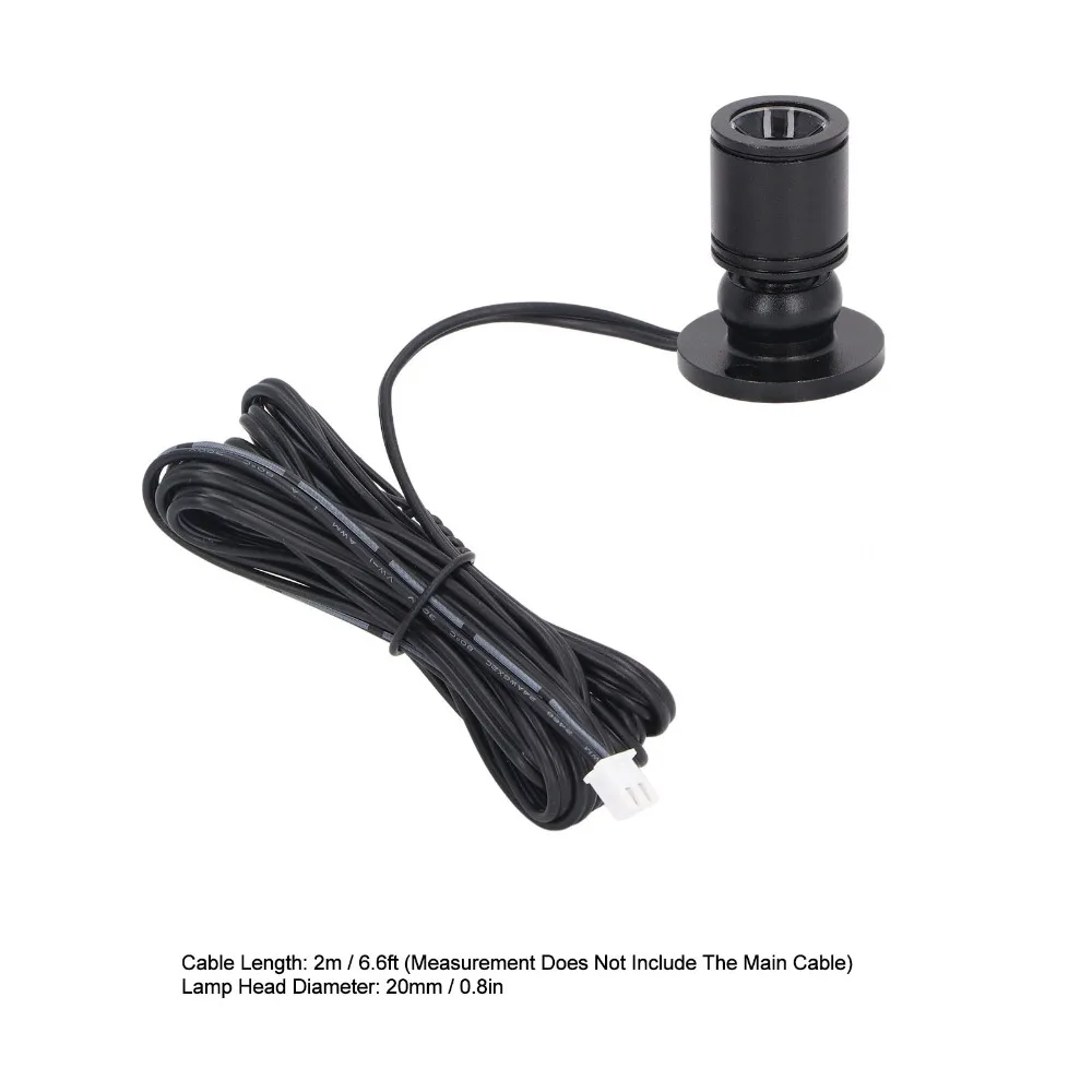 4팩 5V LED 디스플레이 스팟 조명 1W 6.6피트 케이블 조절 가능한 미니 스포트라이트 알루미늄 바디 USB 전원 LED 미니 스포트라이트
