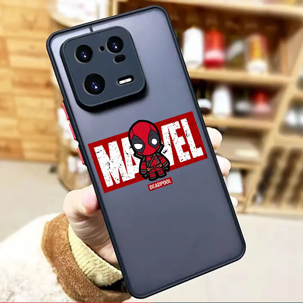 thumbnail image 1 of Funda mate para Xiaomi 13 12 12S 12T 11 11T 10 10T 10S 9 6X 5X PRO LITE 5G Funda Shell los guapos dibujos animados de Los Vengadores de Marvel, 1 of 5