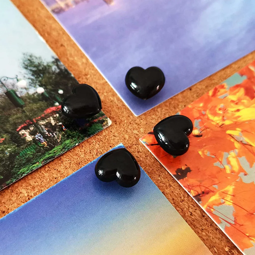 Heart Pin Map Marking Photos Wall Push Supplies Tack Pushpin Clips Heart-shaped for Bulletin Board