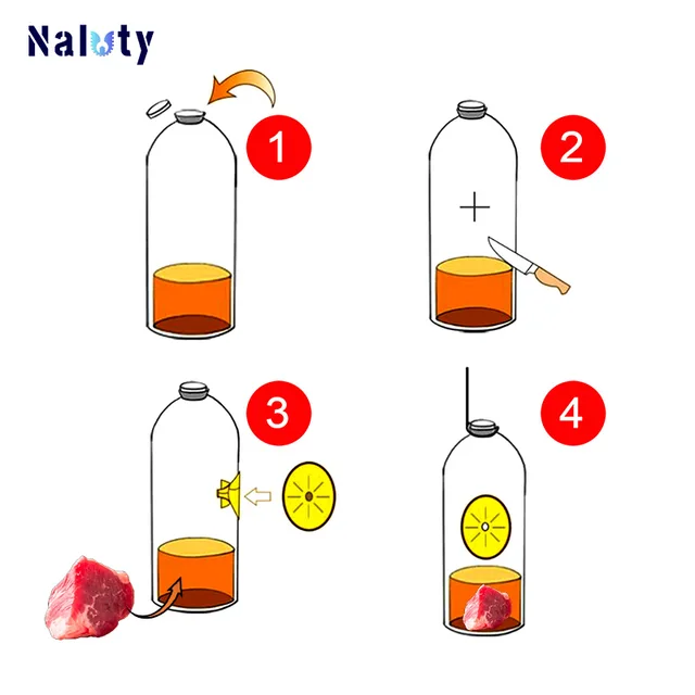 5-30 Darabos Újrafelhasználható Sárga Műanyag Méh Darázs Virág Alakú Repülõ Rovarok Tölcsér Csapda Kártevőirtó Gyilkos Otthon Kültér - Image 6