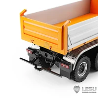 LESU 1/14 Remote Control Model Truck Metal toy Hydraulic three-way dump truck Orange RTR version 2