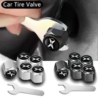 5Pcs Tire Valve Caps Aluminium Alloy Wheel Valve Dust Cover Accessories For Xpeng Xiaopeng P5 P7 G3 G6 G9 G3i 2020 2021 2022 1