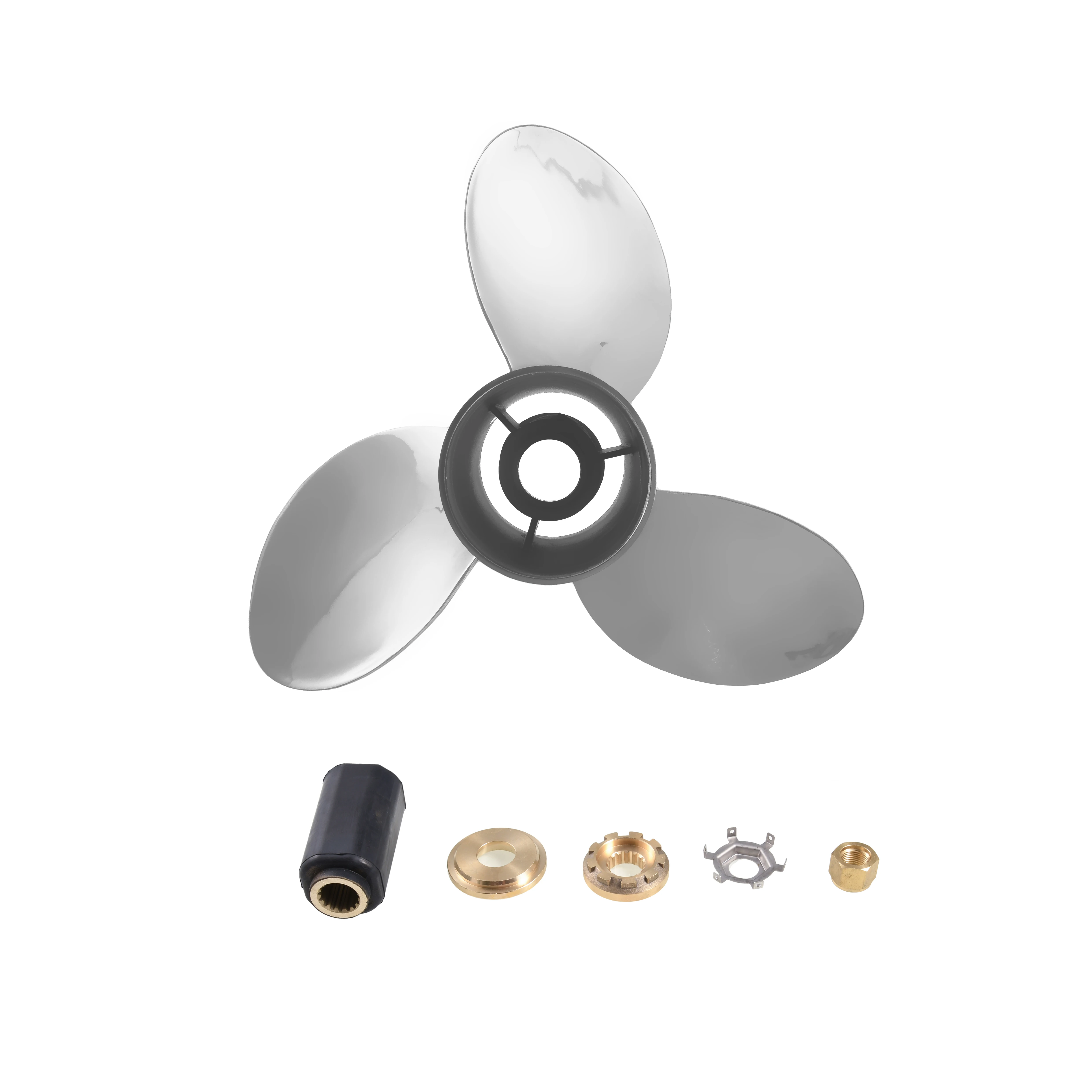 Interchangeable Stainless Steel Outboard Propeller 90ct400hp 15 5/8x23