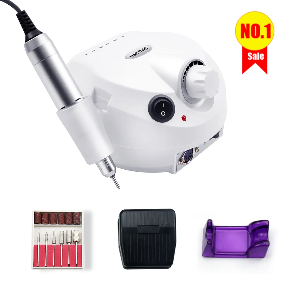 

Nail Drill Professional Lathe Machine Mill For Manicure Electric Nails Sander Nails Polisher Cutter File 35000rpm Gel Motor