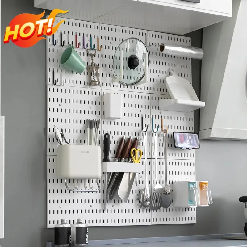 DIY Pegboard Accessories Hanging Racks Storage Hooks Wall Organizer No Holes Required Crafts Organizing Garage Kitchen Bathroom