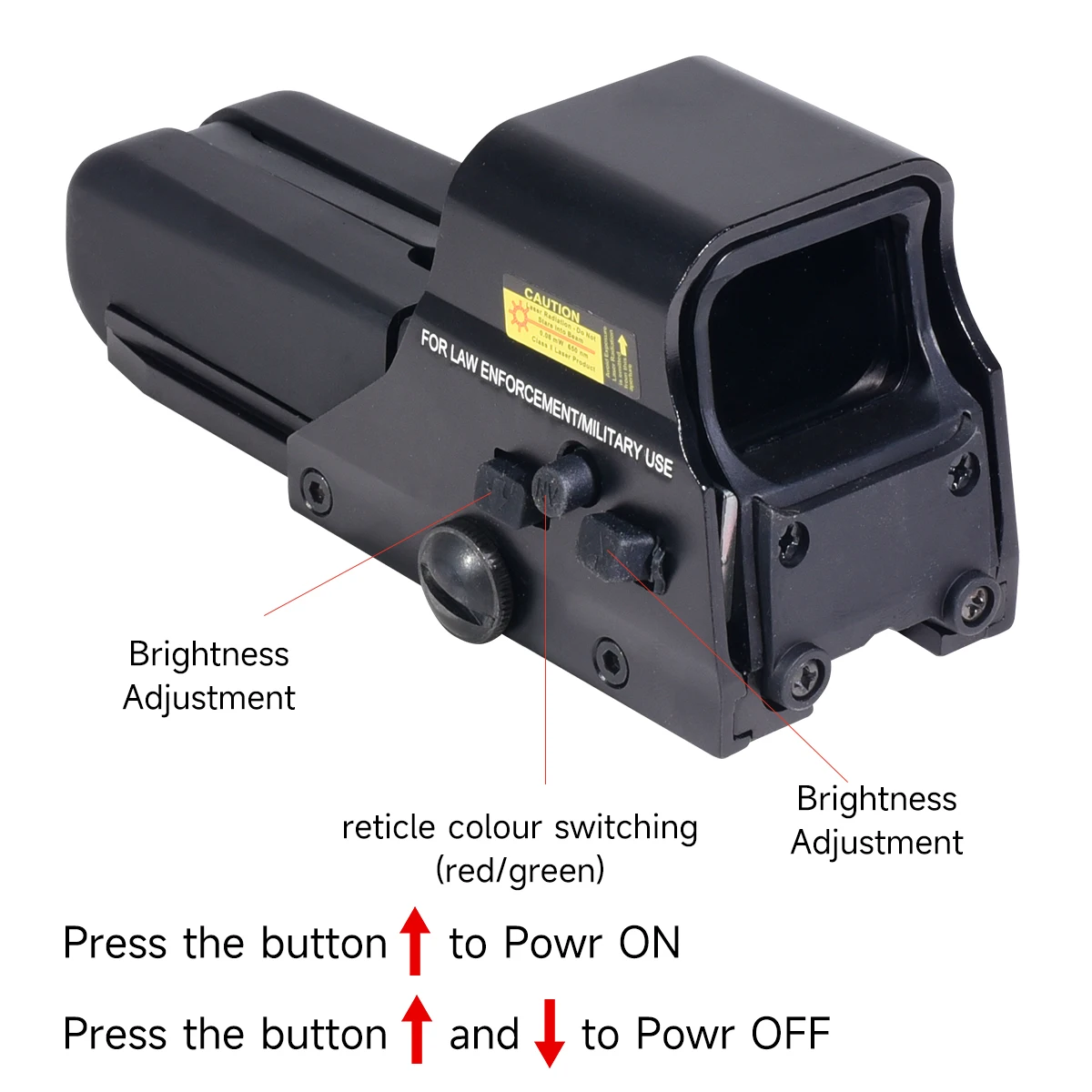 HD556 557 Reflex Green Red Dot Sight Holographic Adjustable Riflescopes Tactical Optic Hunting Airsoft Equipment