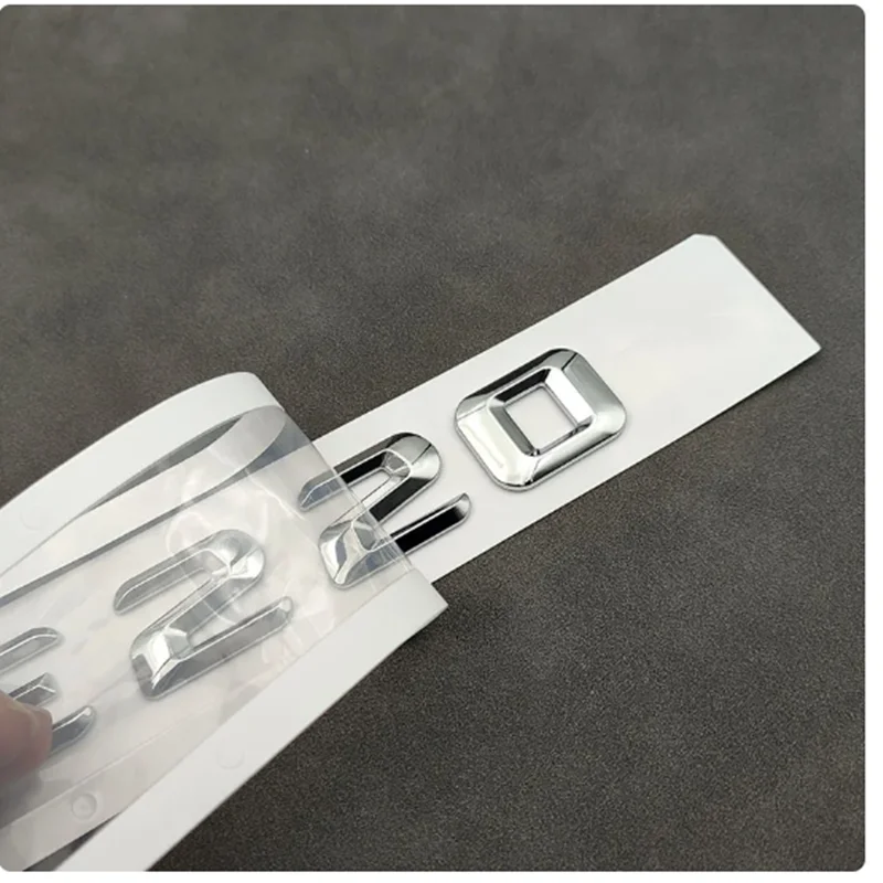 3D ABS Car Trunk Emblem A B C E 180 220 220 160 35 43 45 63 250 300 320 350 400 For Mercedes Benz Letters Accessories car badge sticker