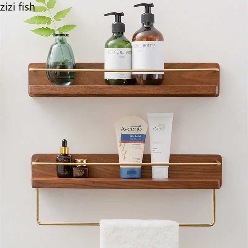 Wooden-Towel-Rack-Roll-Holder-Wall-Mounted-Shelf-Paper-Towel-Holder ...