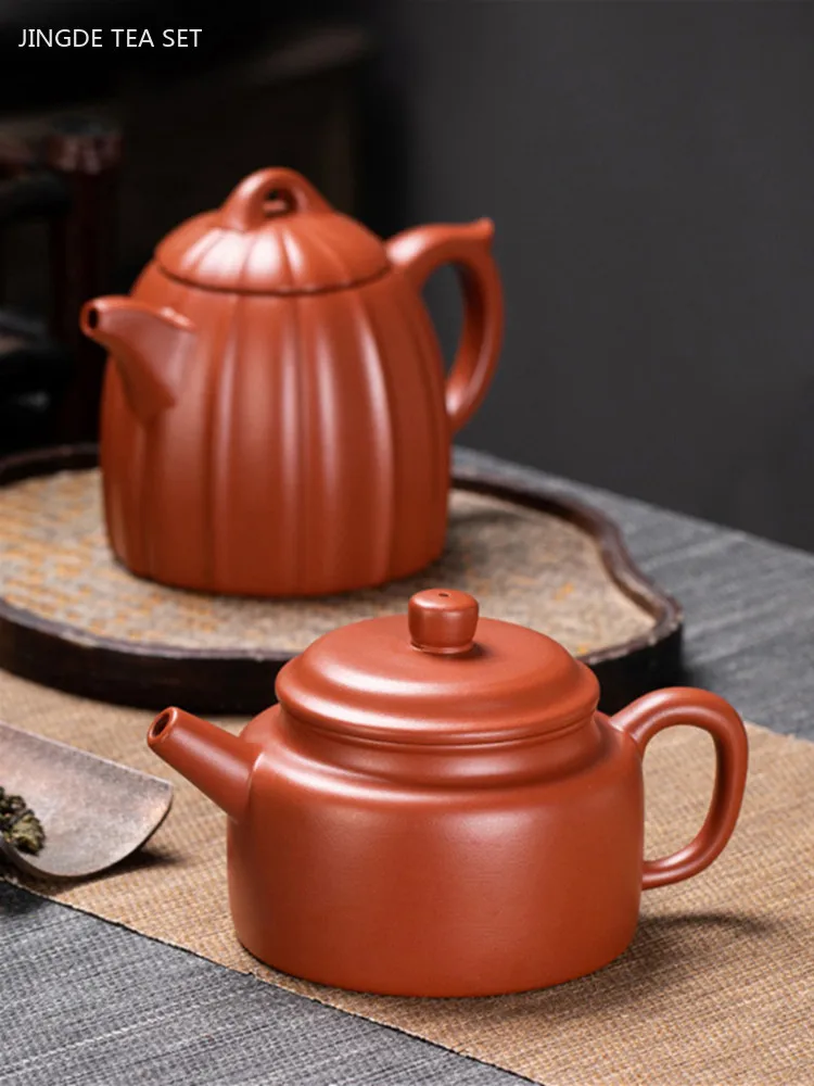 Traditional Purple Clay Teapot Dahongpao Ball Hole Filter Tea Infuser Raw Ore Zisha Tea Set Household Beauty Xishi Teapot