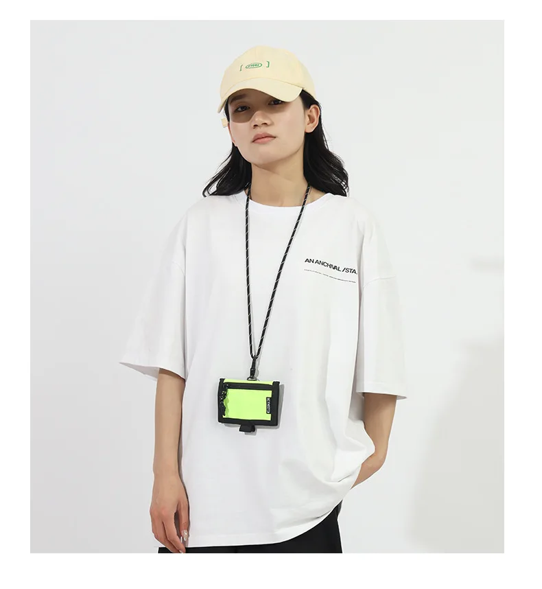 Unisex Geldbörsen Neue Japanische Harajuku Trendy Plaid Hängenden Hals Umhängetasche Geldbörsen Einfache Vielseitige Multifunktionale Karte Taschen – Detail 22