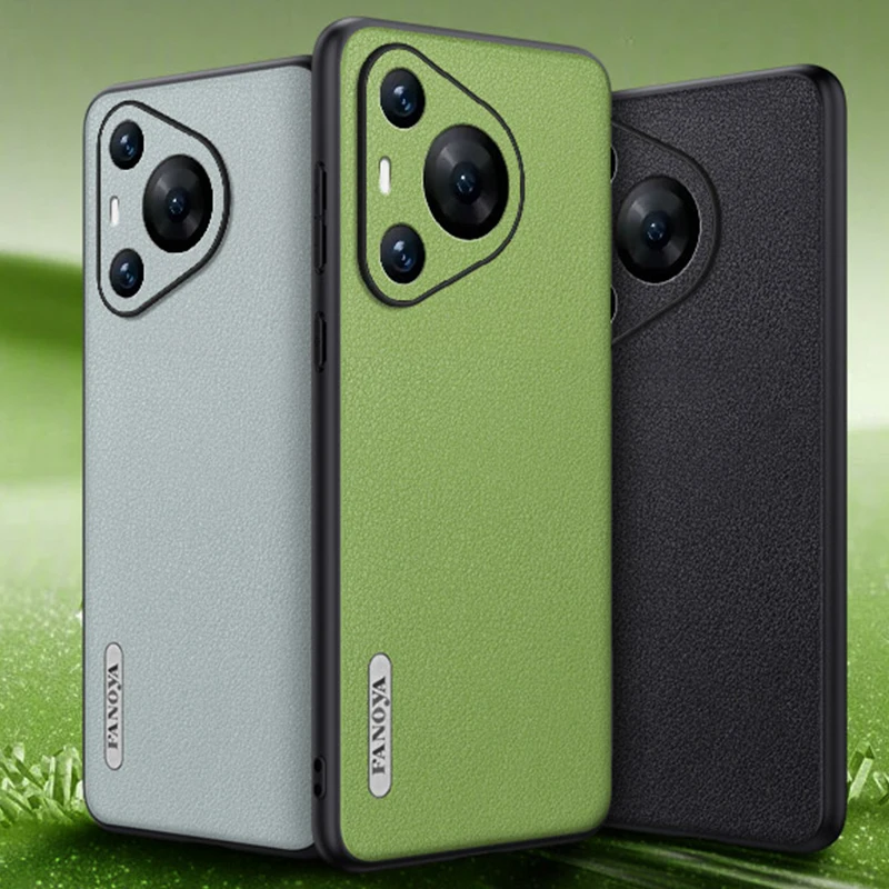 Custodia In Pelle Per Huawei P70 Pro Matte Vegetable Concia Full Camera Protezione In Silicone Cover Per Telefono Di Lusso Huaweip70Pro Coque