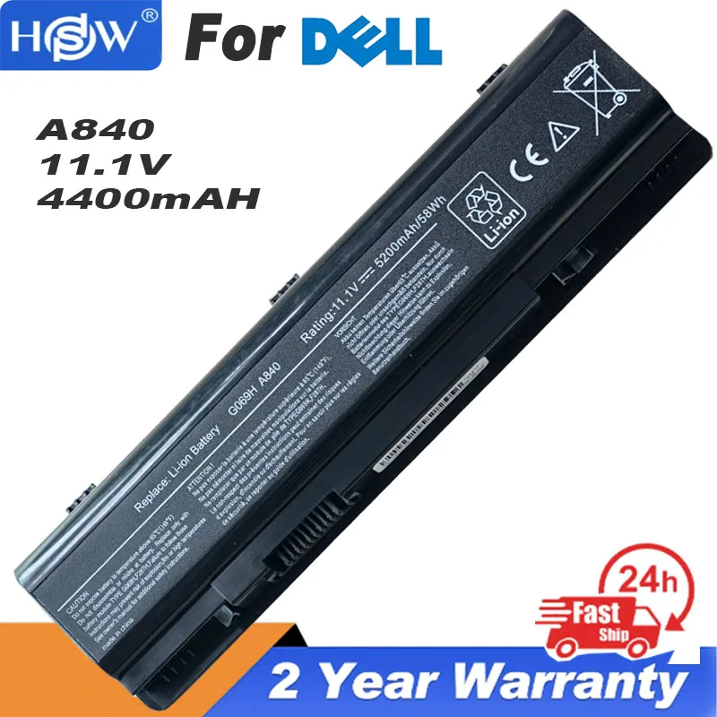 

Аккумулятор для ноутбука Dell Vostro 4400 1014n 1014 1015n 1015 1088n A840 A860 A860n 0F287H 1088-312 F286H F287F R988H, 0818 мАч
