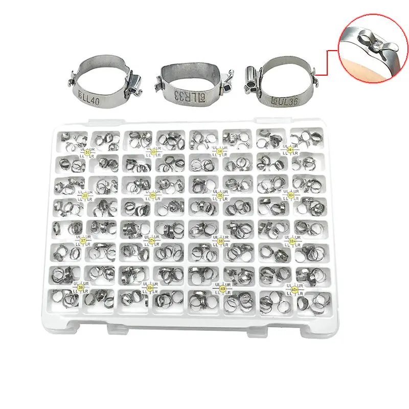 High Quality Dental Orthodontic Buccal Tubes U2/L1 Molar Plain Bands
