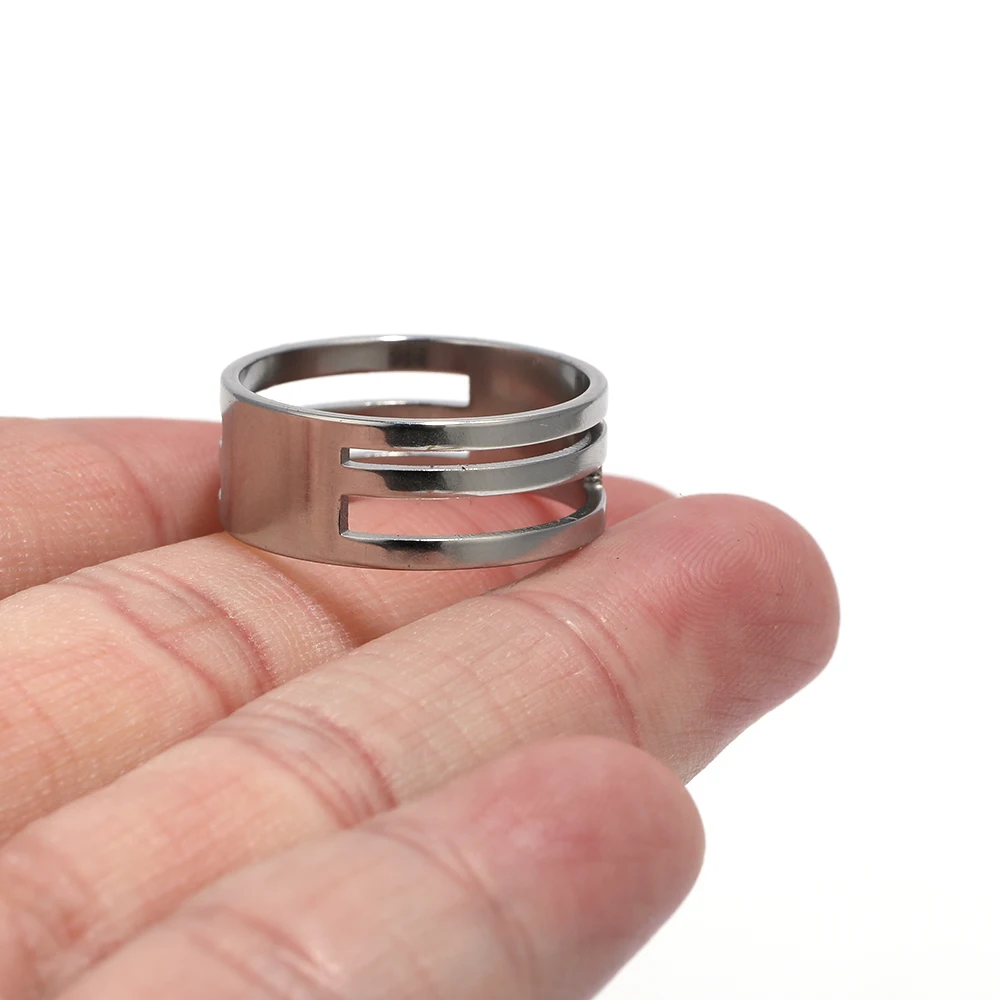 2/1Pcs Edelstahl 18mm Jump Ring Öffnung Schließen Finger Ring Opener Zangen Öffnung Helfer für DIY schmuck Machen Werkzeug – Detail 6