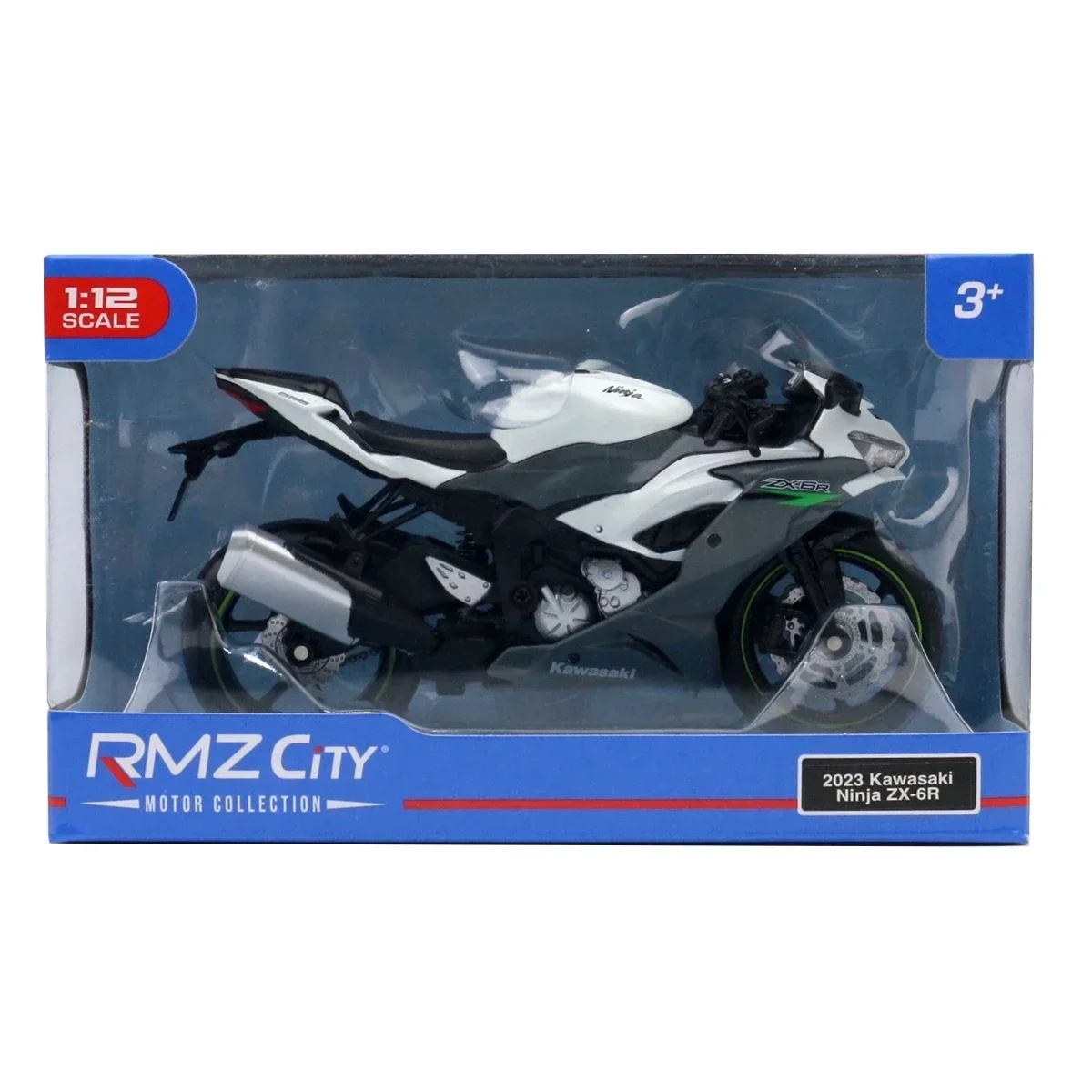 1/12 Kawasaki Ninja ZX-6R Motorcycle Toy 1:12 RMZ City Diecast