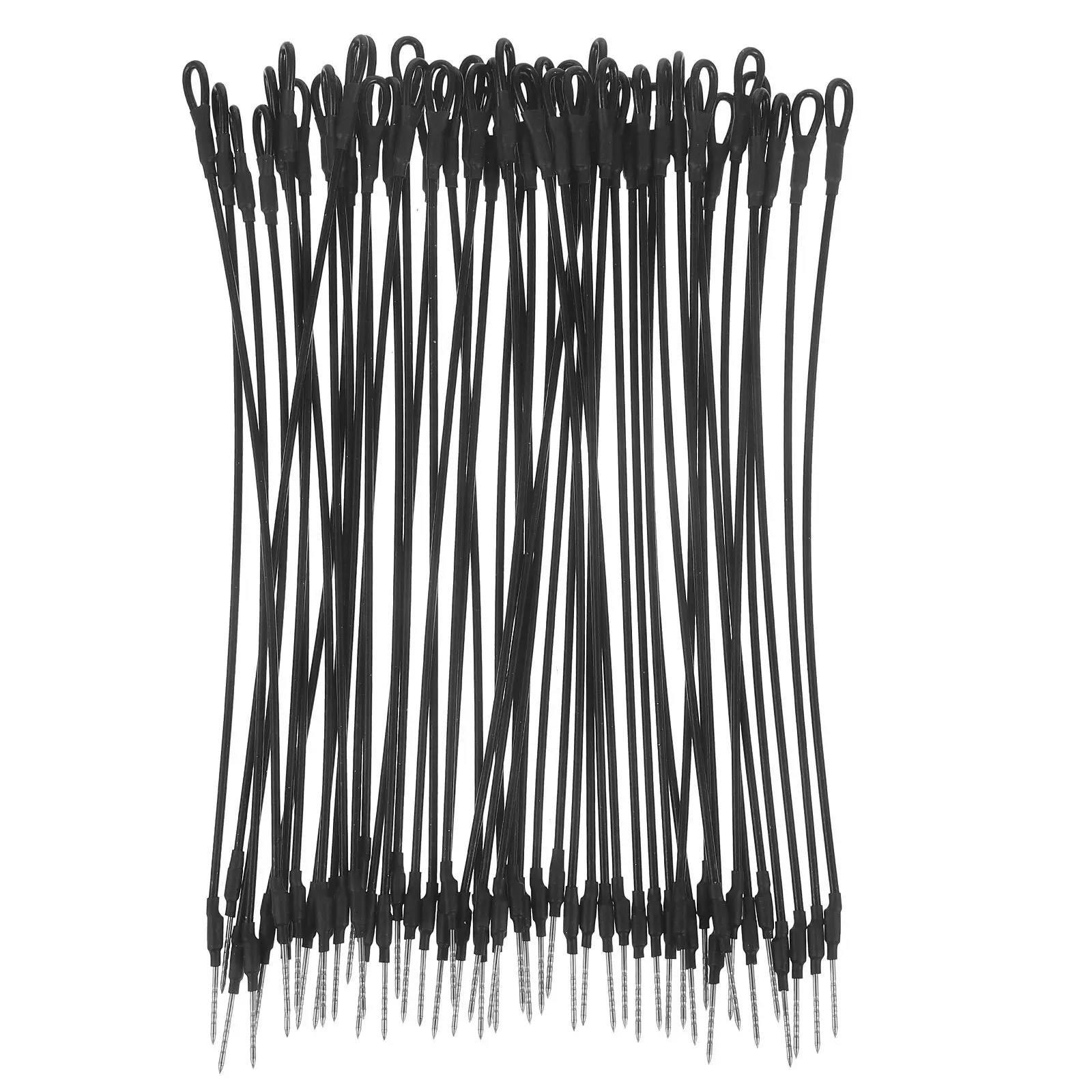 50Pcs 의류 신발 모자 용 도난 방지 강철 와이어 태그 보호 로프 상품 소매점 슈퍼마켓 부티크 태그