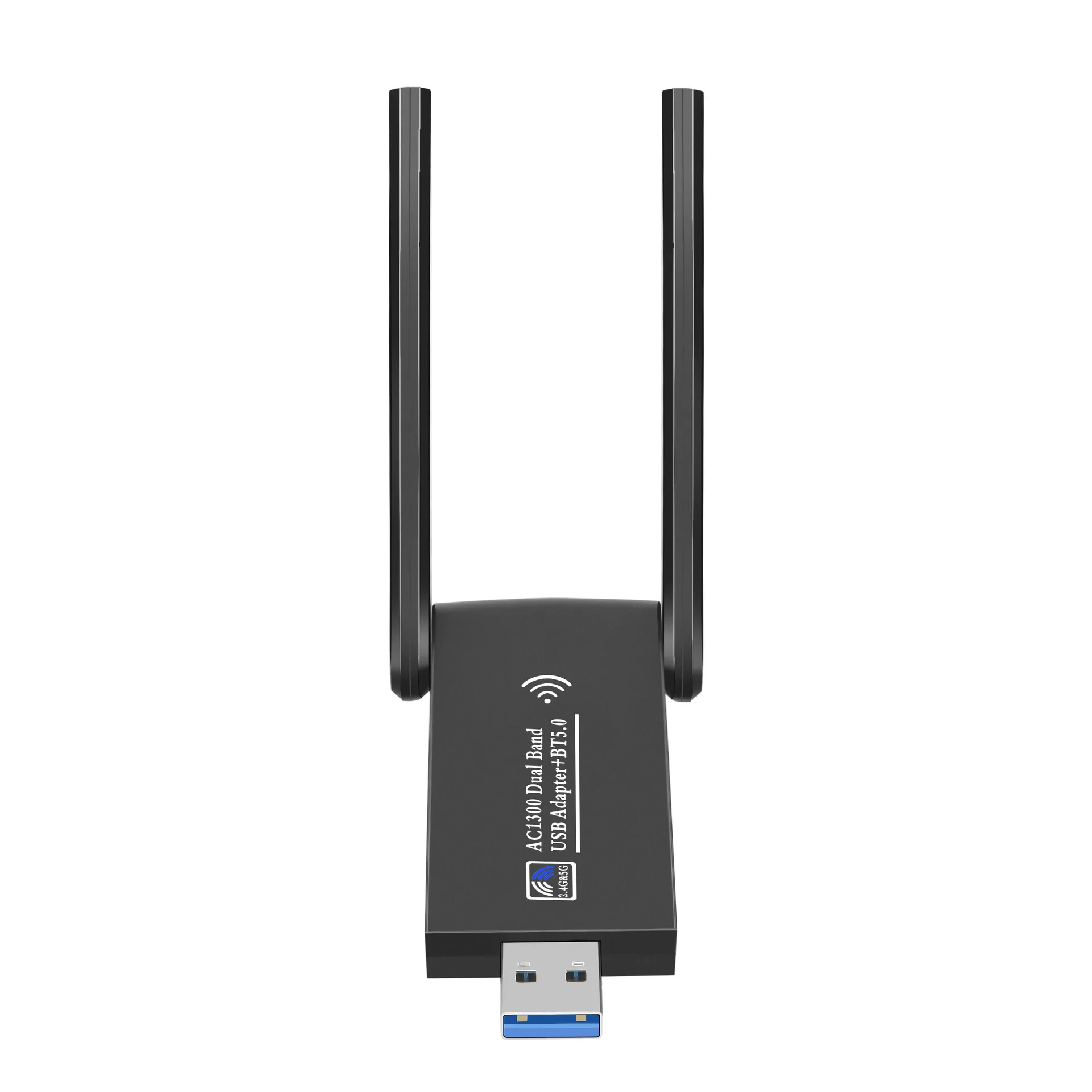 2in 1 와이파이 및 BT5.0 어댑터, 1300Mbps USB 3.0, 와이파이 및 BT 5.0 어댑터, 동글 듀얼 밴드 2.4G 및 5GHz 와이파이 5 네트워크 무선 WLAN Recei