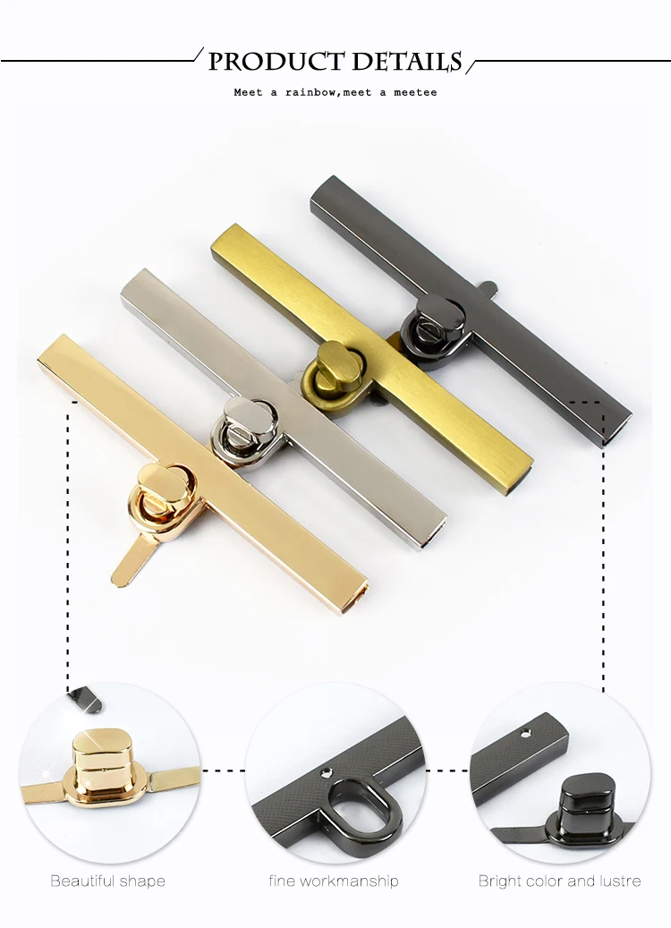 1/2/5/10Pcs Deepeel 95mm Bag Lock Clasp Metal Closure Twist Turn Locks Snap Buckles for Handbag Purse Handmade DIY Accessories