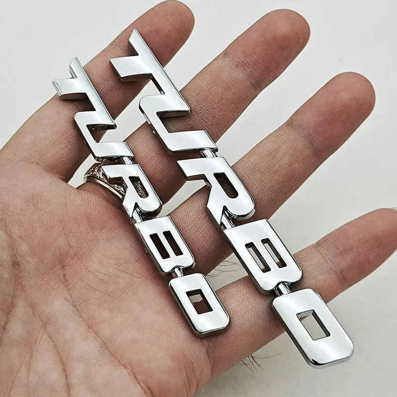 3D ABS Turbo Badge Decorative Car Accessory Sticker