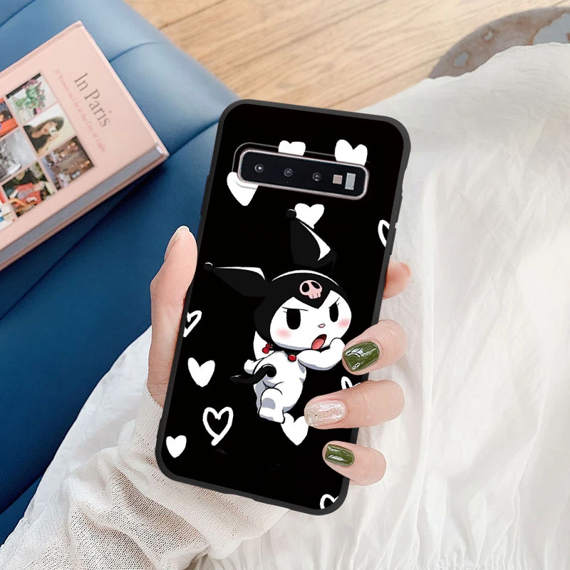 thumbnail image 1 of Funda de silicona suave para Samsung Galaxy S10, S10 + S, 10 Plus, S10E, Kuromi, Melody, Pom, Purin, Dog, Kitty, Cat, Anime, 1 of 5