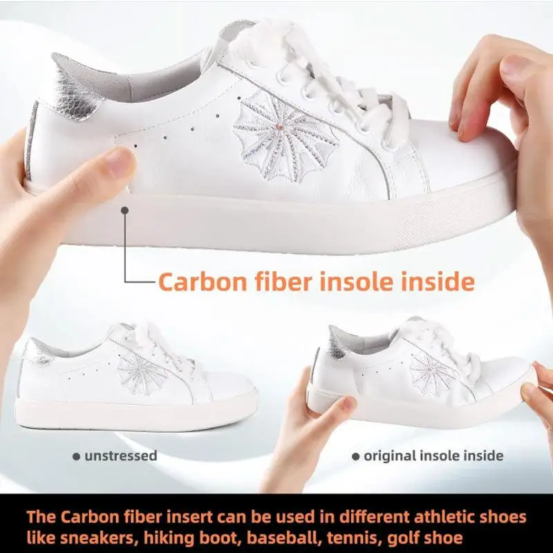 Breathable Carbon Fiber Sports Insoles for Enhanced Comfort