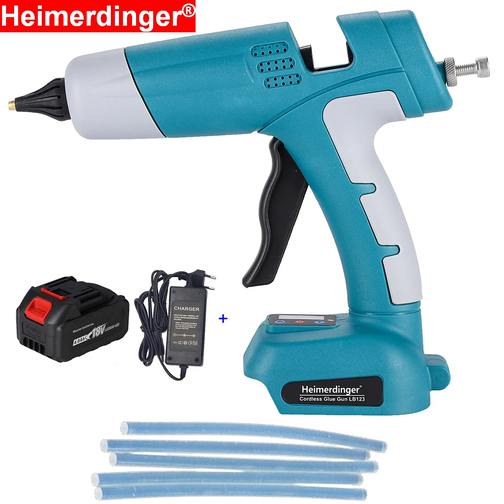 18V Lithium Battery Powered Handheld Cordless Electric Hot Glue Gun for  Arts & Crafts & DIY,with 5 11mm Sticks - AliExpress