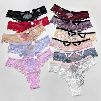 2026 New Sexy Lace Panties Women Heart Low-Waist Underpant Hollow Out Thong Female Seamless Underwear Interest Lingerie