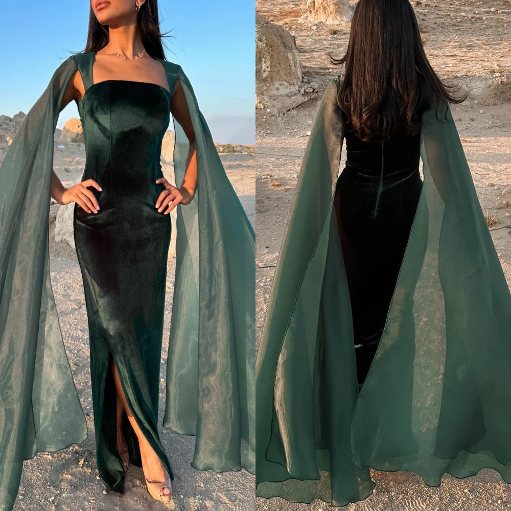 

Fashion Prom Casual Square Sheath Quinceanera Dress Anke length Tulle Skirts Charmeuse فساتين مناسبة رسمية