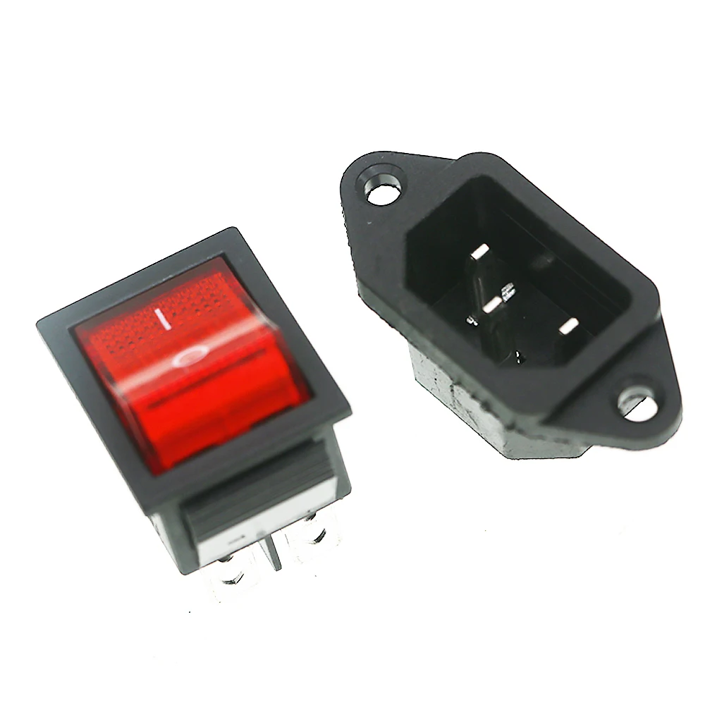 Pinball Parts Presa Di Corrente Pin Spina Pulsante Luce Interruttore Fili Spingimonete Arcade Artiglio Gru Distributore Automatico Accessori Per Armad