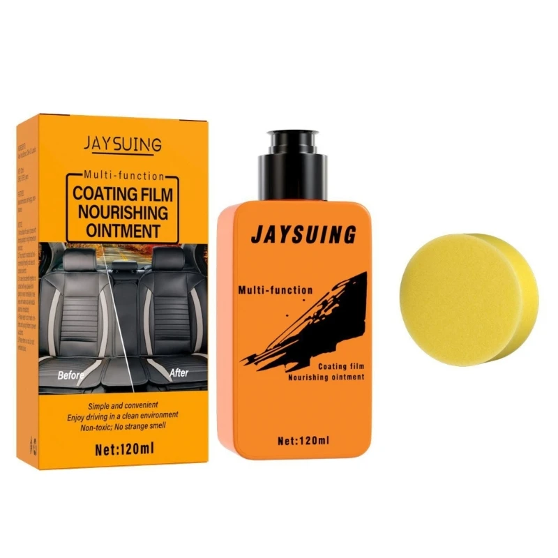 

K1MF Car Interior Leather Agent Part Seats Leather Liquid Cleaning Wax