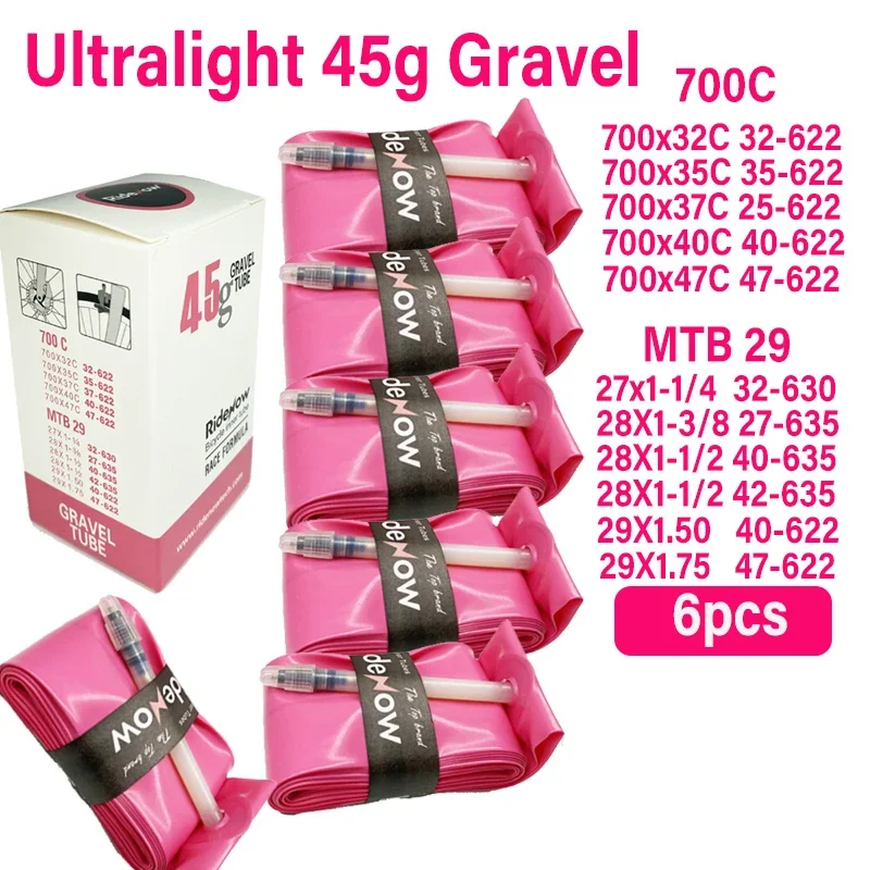 Ultralight TPU Inner Tube for Road and Gravel Bikes with French Valve