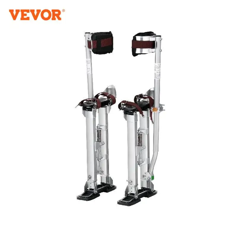 VEVOR Drywall Stilts 18 ''-30''/36 ''-50'' ajustável alumínio ferramenta stilts com proteção joelheiras antiderrapantes trabalho stilts para casa