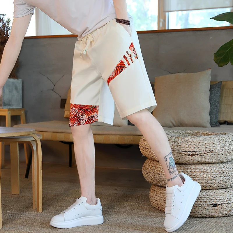 Fashion 2024 Summer Men's Casual Drawstring Waist Shorts Outdoor Loose Short-Length Pants Daliy Wear Large Size M-4XL Trousers