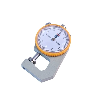 0-10mm Calibro di spessore della pelle Misuratore di spessore della carta Tester Strumenti di misurazione della lavorazione della pelle Strumenti per strumenti di misurazione della larghezza del quadrante