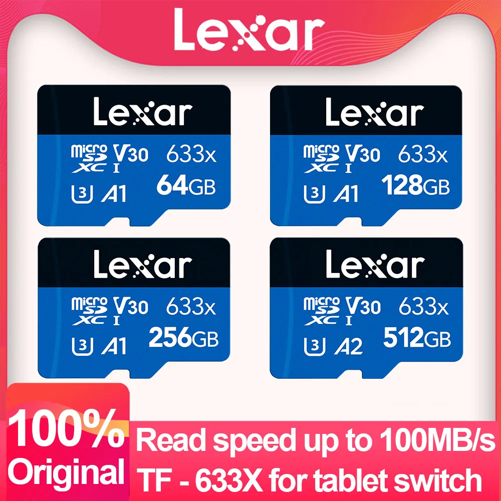 Lexar Fly Carte Micro SD 128Go, Carte microSDXC UHS-I, Jusqu'à 160 Mo/s en  Lecture, A2, U3, C10, V30, Carte TF Compatible avec Drone et Caméra  d'action(LMSFLYX128G-BNNAA) : : Informatique