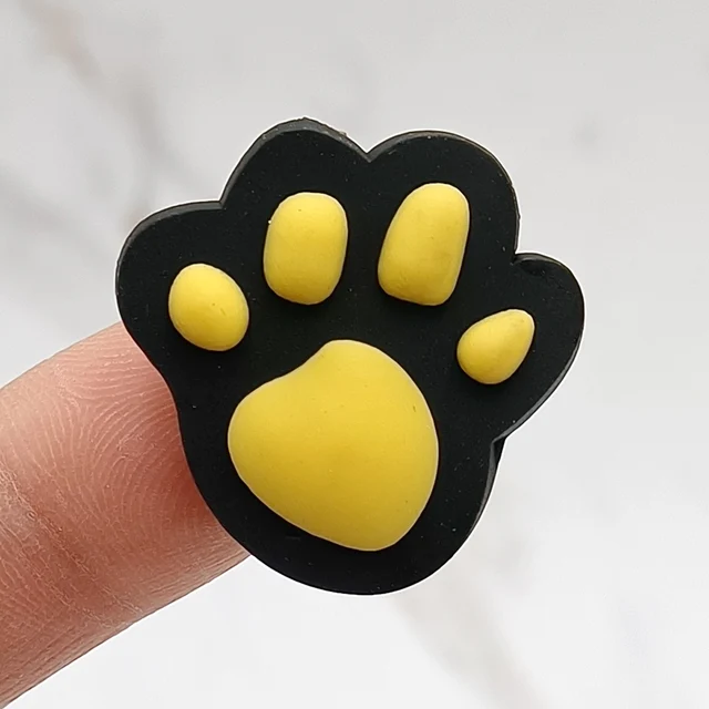 Cat Dog Paw PVC Shoe Buckle Accessories Funny DIY Colorful Animal Paws Shoes Decoration Jibz For Crocs Charms Kids Party Gift N