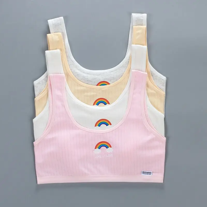 Girls Brasserie Underwear Training Bras 3pcs Breathable Teenager Girl Tops Crop girls underwear women bra set kids underwear