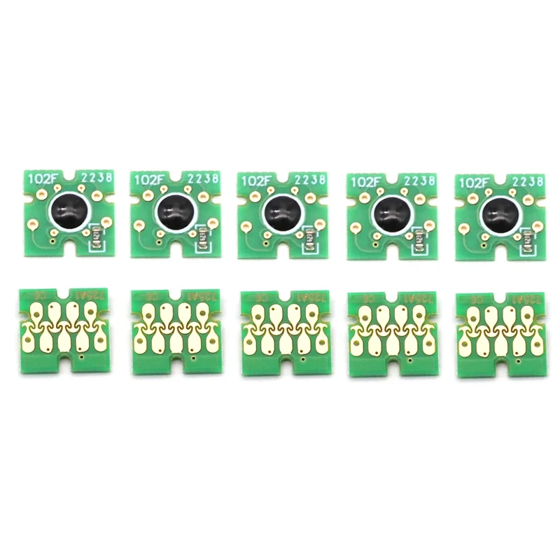 10set 40pcs T741X-T7414 T7411 T741X Ink Tank Chip for Epson SureColor F6000 F6070 F6200 F6270 F7000 F7200 F7270 F9300 F9370 9200 maintenance box chip resetter