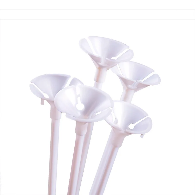 Latex Balloon White Balloons Balloon Stand Holder 30cm Balloon Stick Cup Inflatable Balls Decoration Accessories