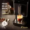 Coffee Machine Bundle with Built-in Grinder, Comes With 2 x 17.6 oz. Bags of Whole Bean Coffee, Black 3