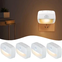 LED Night Light EU Plug In Smart Motion Sensor Light 220V Wall Lamp for Home Aisle WC Hallway Stair Kitchen Bedroom Night Lamp 1