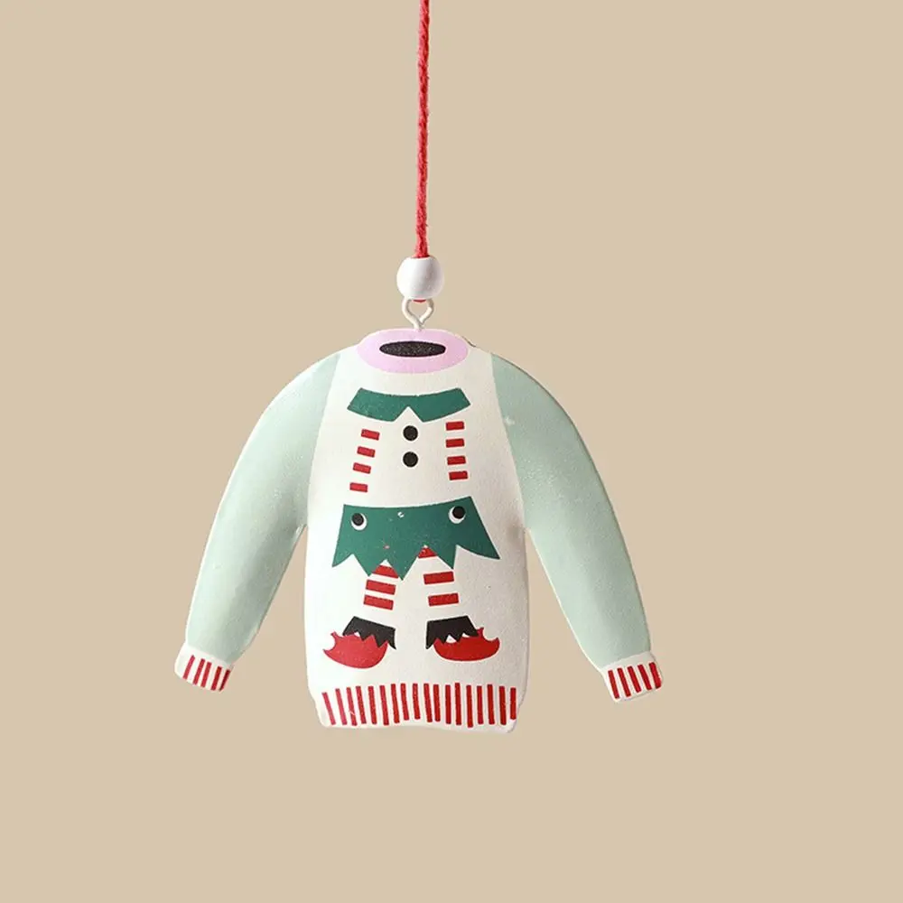 Nordic Christmas Iron Art Cartoon Soldier and Angel Hanging Pendants Ornament