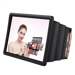 New Arrival Mobile Phone Gadget 3D Screen Magnifier Video Enlarge Stand Holder Foldable Phone Screen Amplifier Case