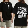 Demon Slayer Men's Print T-Shirt Short Sleeve Crew Neck Shirt Japanese Anime Oversize Fashion Graphic T Shirts Men Clothing 2