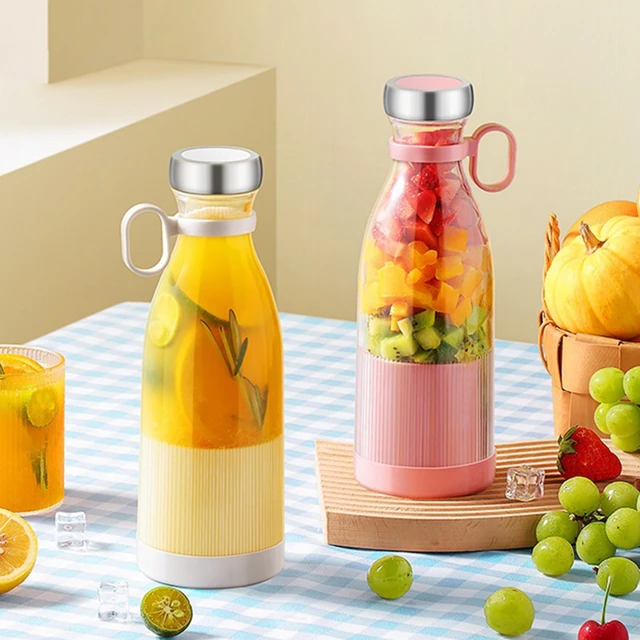 Portable Blender Bottle Fresh Fruit Juicer Mixer Smoothie Travel Bottle  Electric